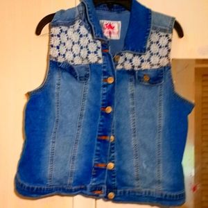 Girls 18 plus denim jacket Justice